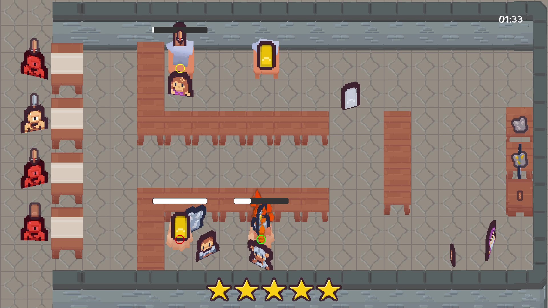 A screenshot of Forge Fiasco gameplay